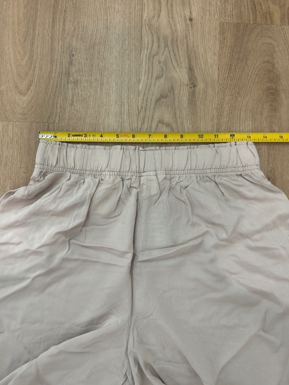 H&M Women’s Beige Elastic Waist Wide Leg Pants Size Small NWT - Picture 7 of 7